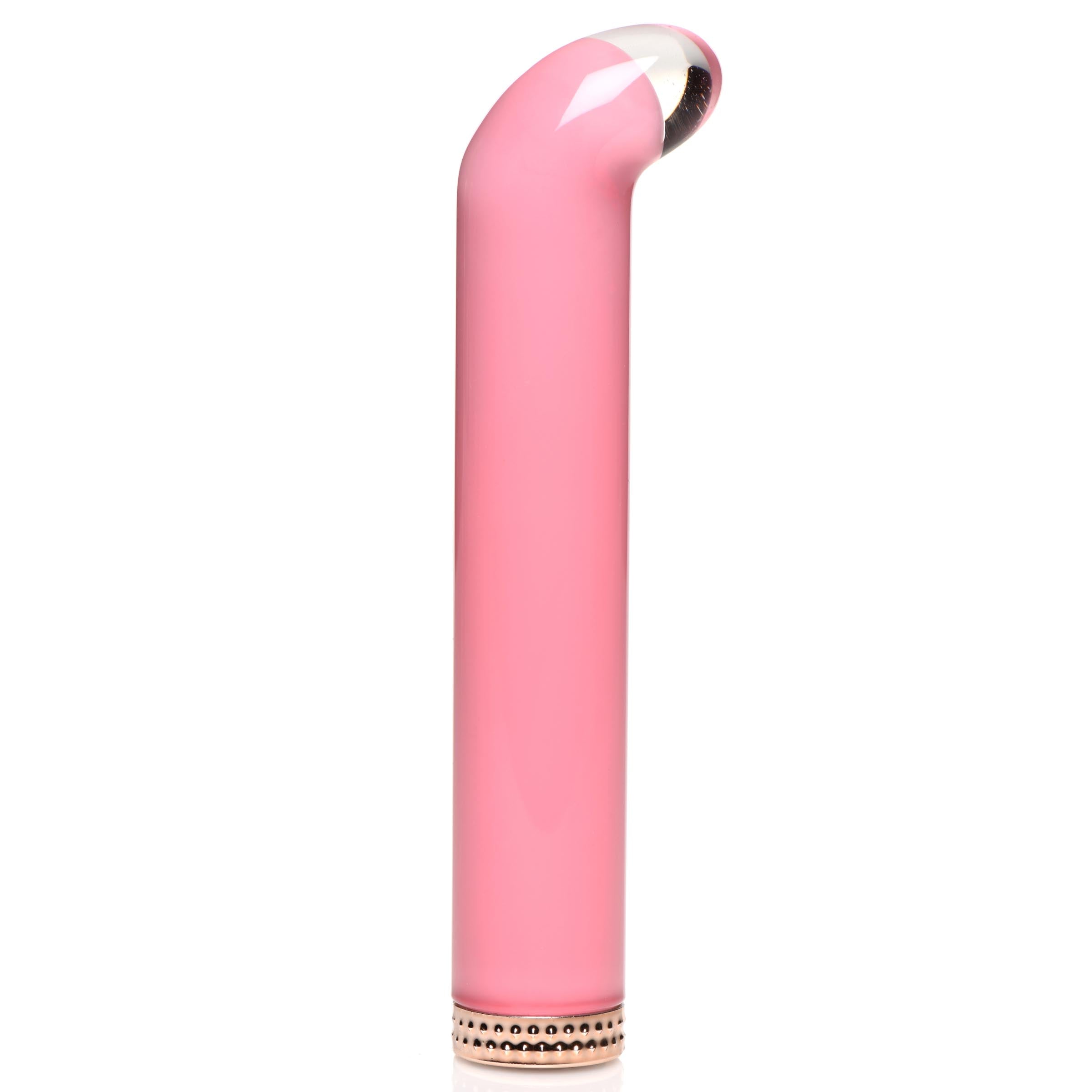 Vibra-Glass 10X Mini G-Spot Vibe Pink