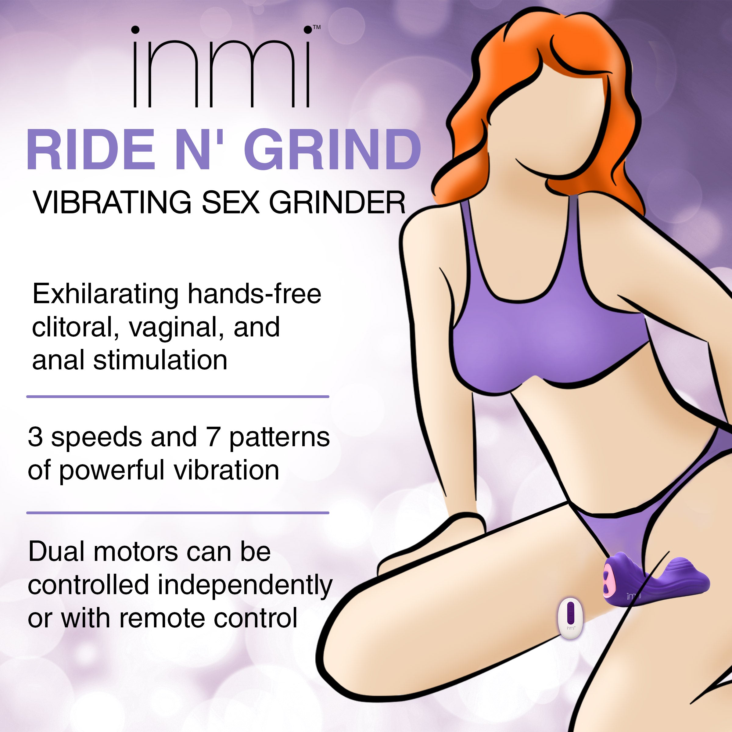 Ride n' Grind 10 X Vibrating Silicone Sex Grinder