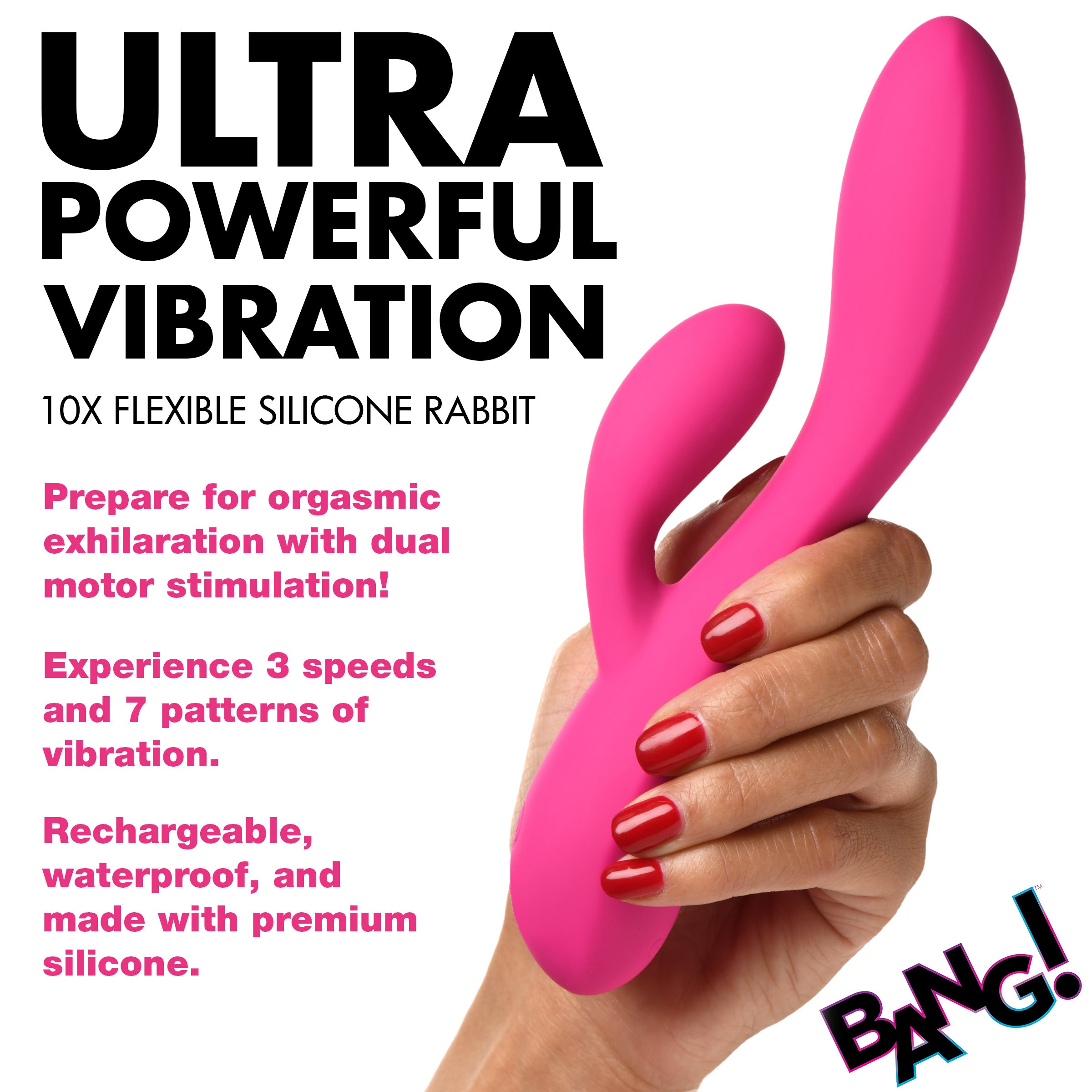 10X Flexible Silicone Rabbit Vibrator