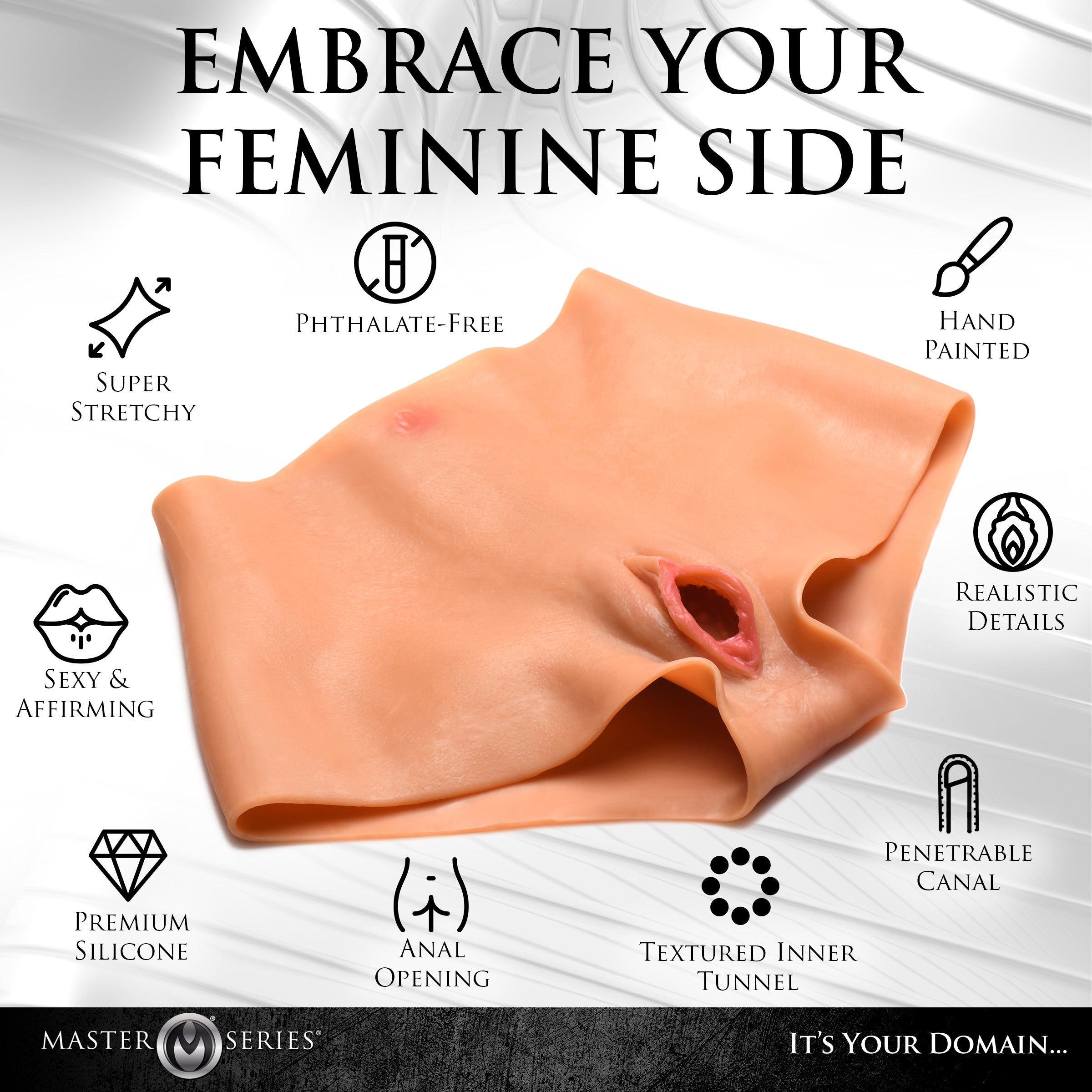 Pussy Panties Silicone Vagina + Ass Panties