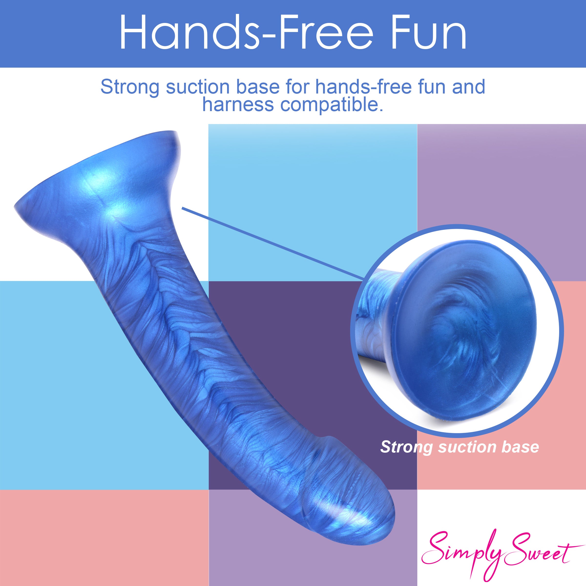 Metallic Silicone 7 Inch Dildo