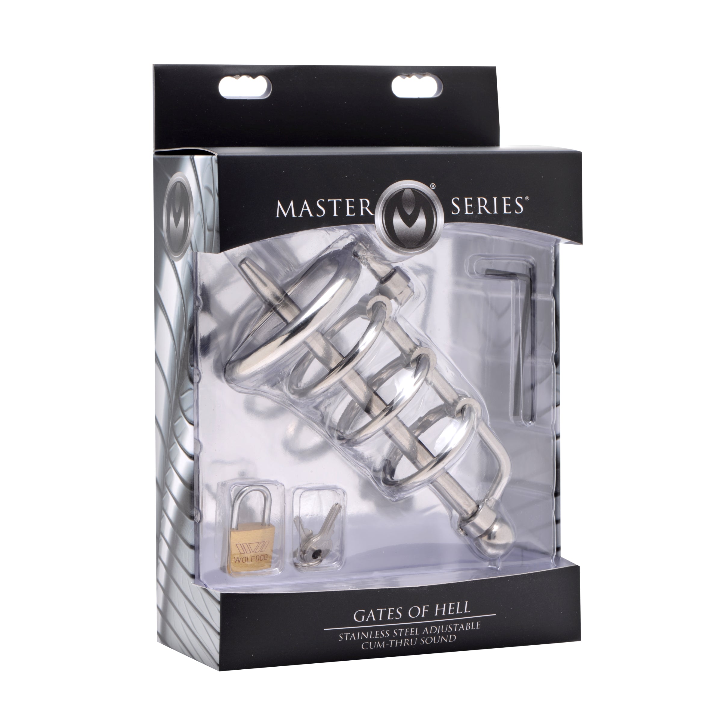 Gates of Hell Stainless Steel Adjustable Cum Through Sound Cage