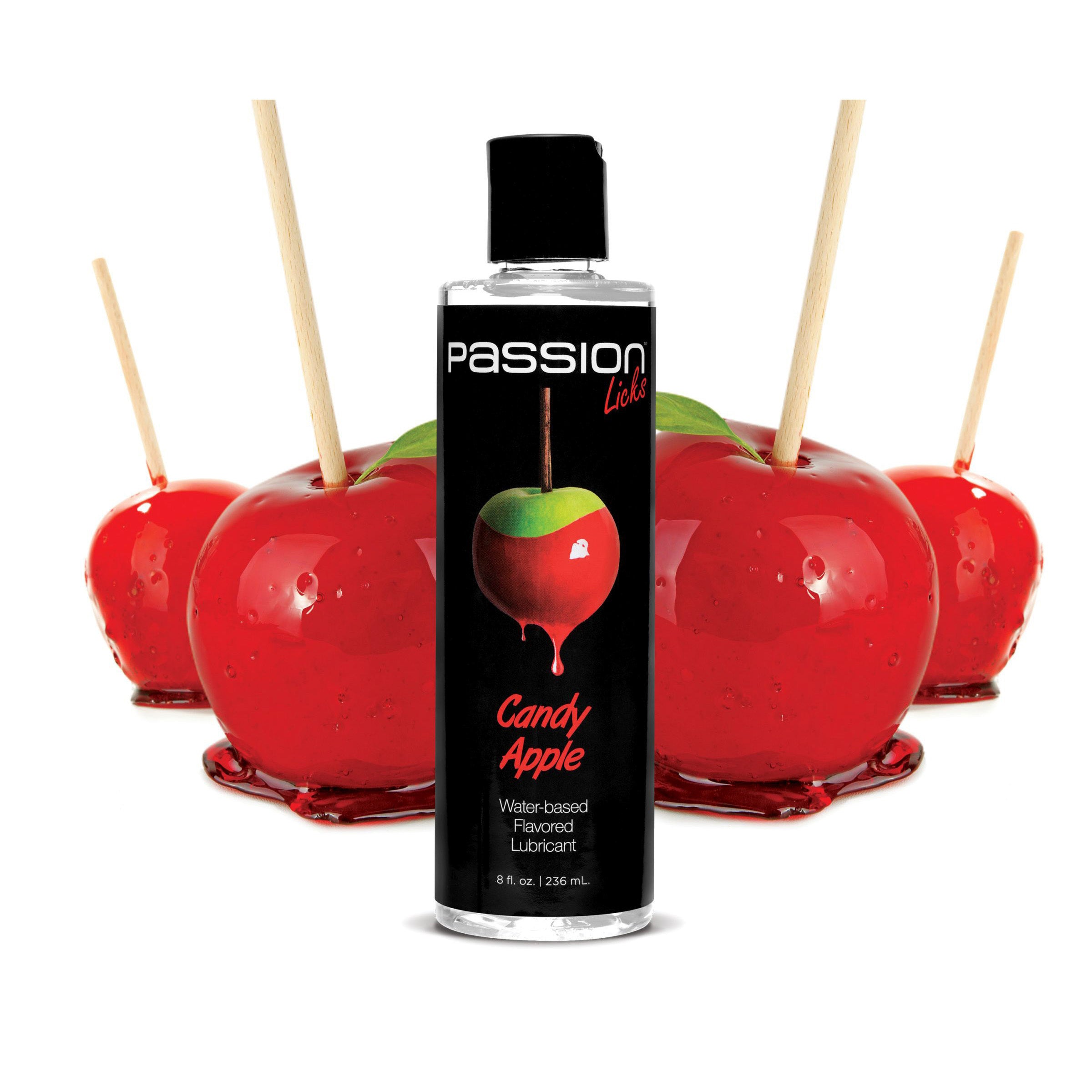 Passion Licks Candy Apple Water Based Flavored Lubricant - 8oz
