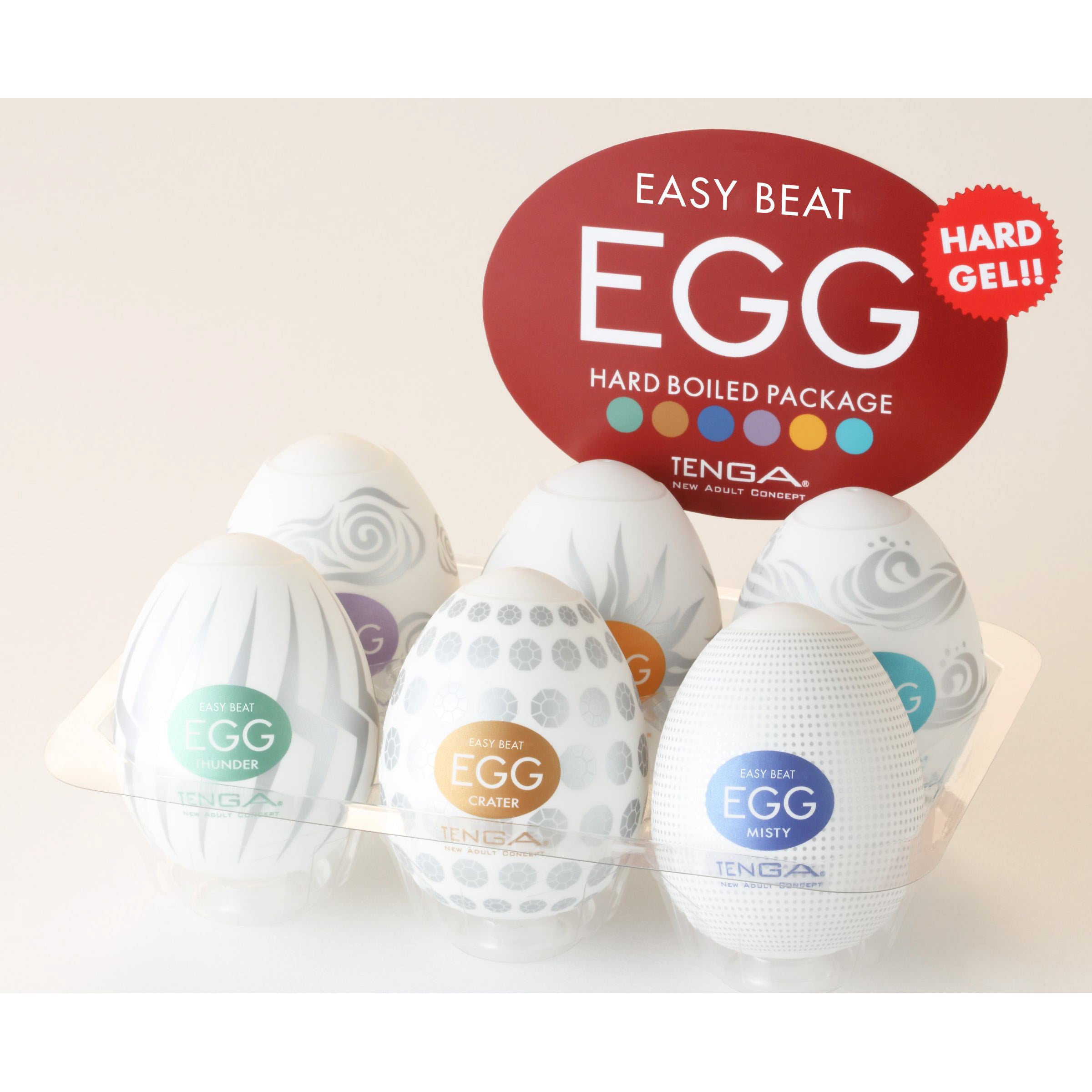 Easy Beat Egg Hard Boiled Masturbator Six Pack