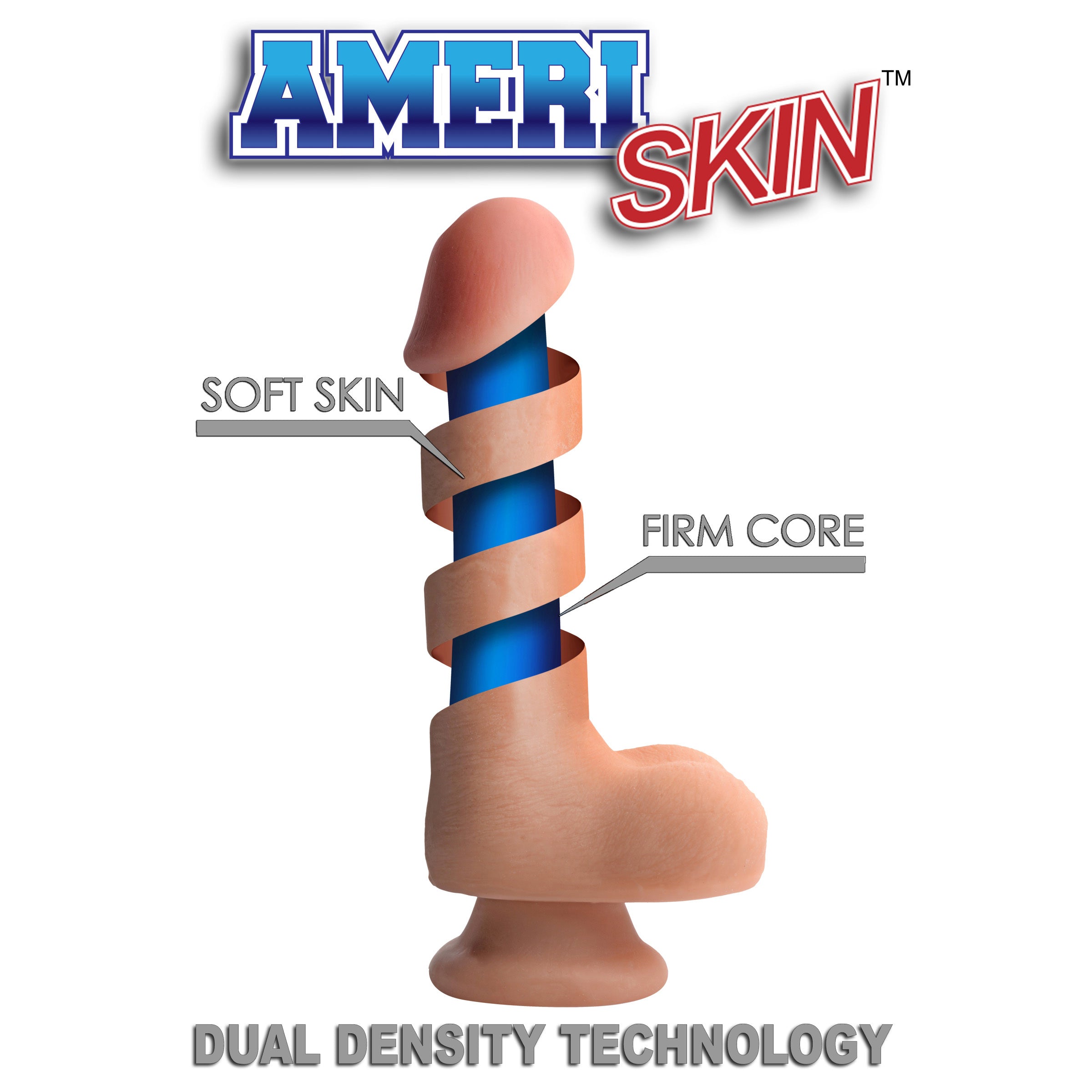 7 Inch Ultra Real Dual Layer Suction Cup Dildo