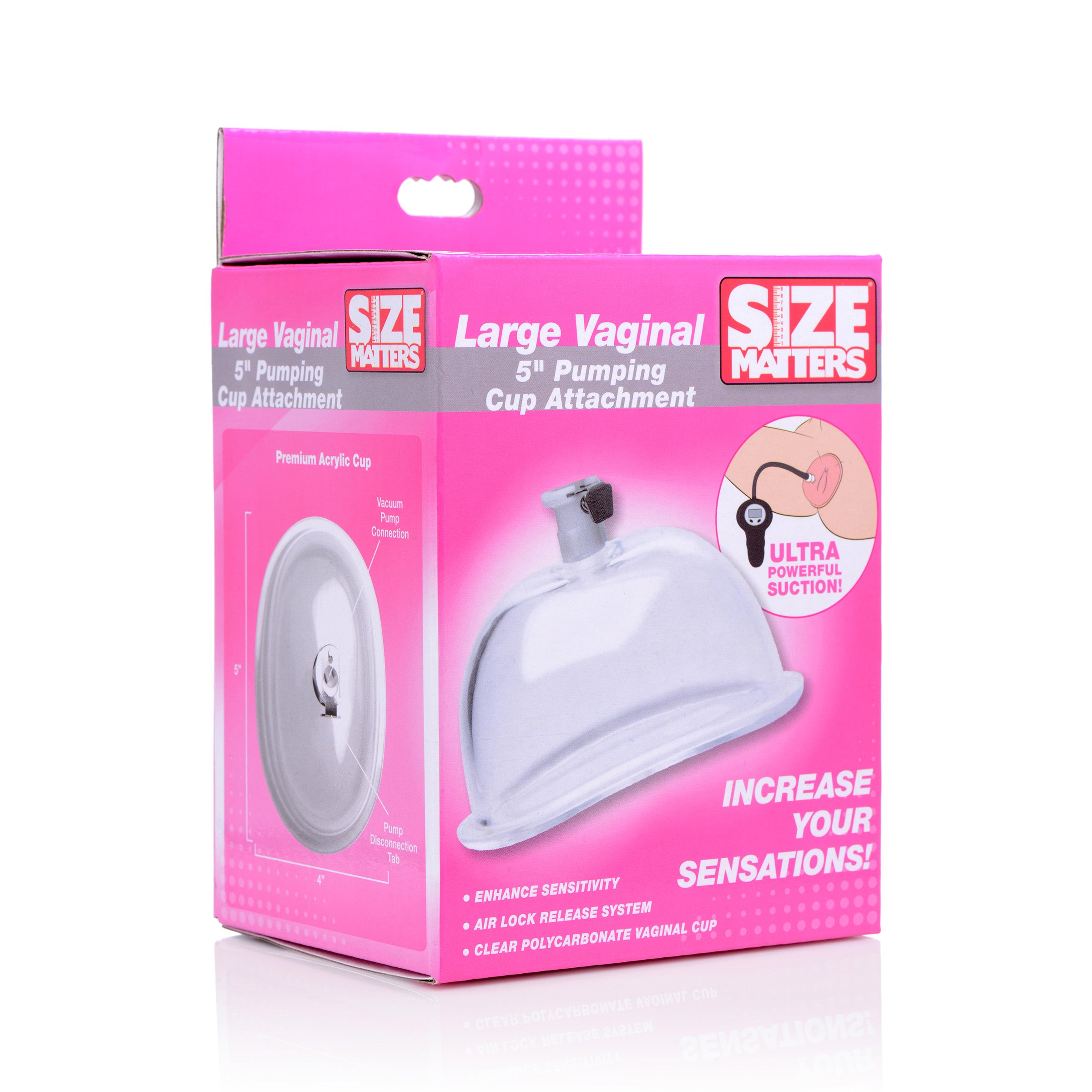 Large Vaginal 5 inch Pumping Cup Attachment