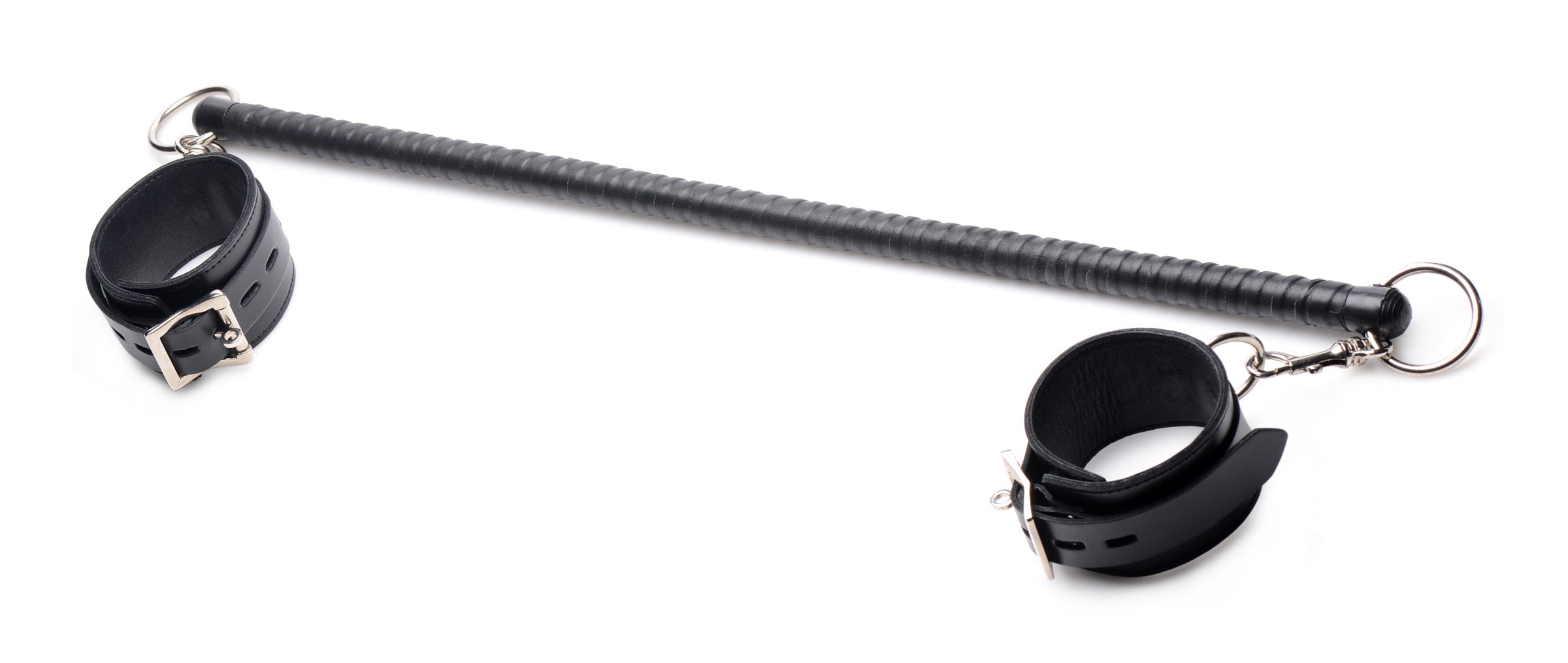 Leather Wrapped Spreader Bar with Cuffs