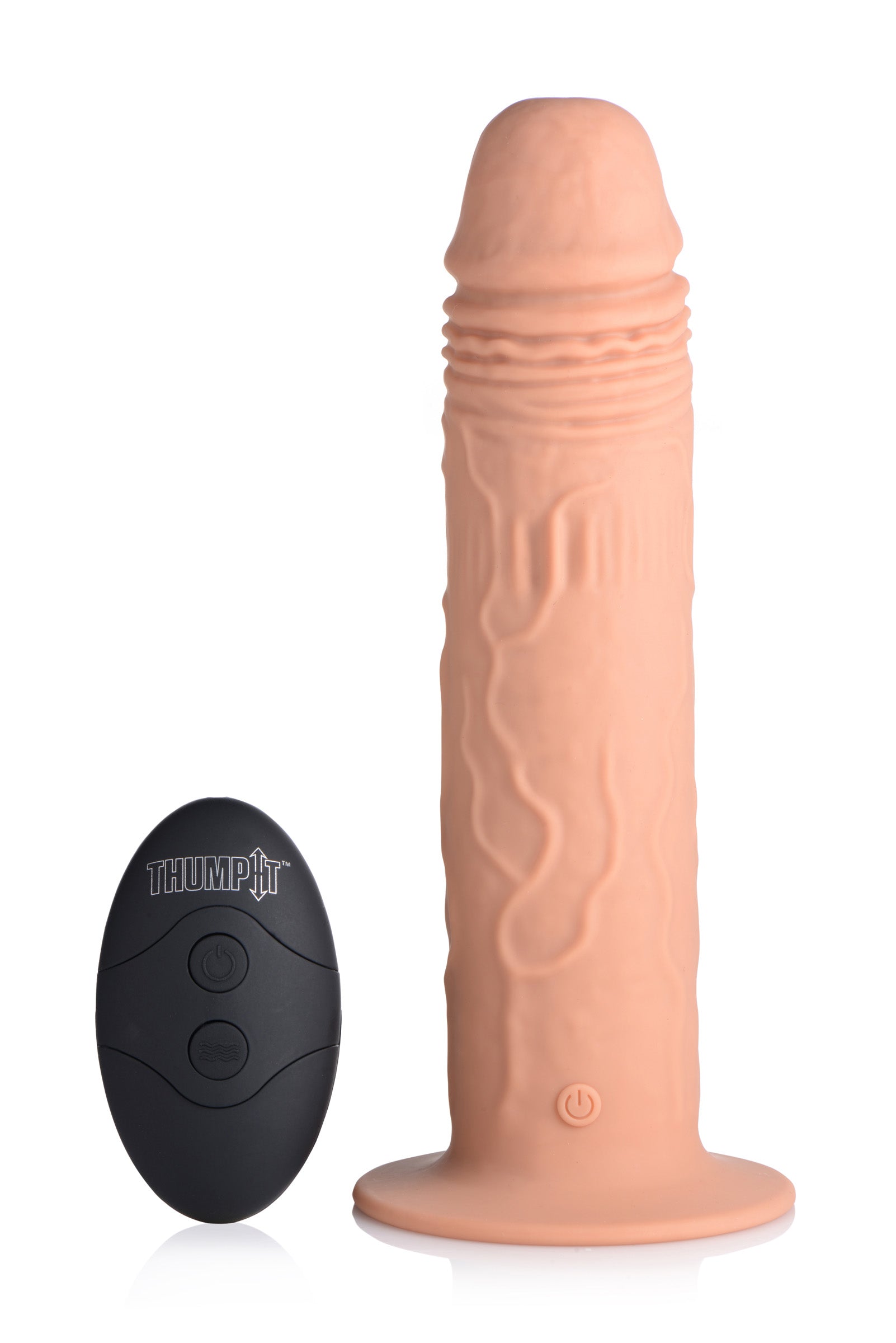 7X Remote Control Vibrating and Thumping Dildo