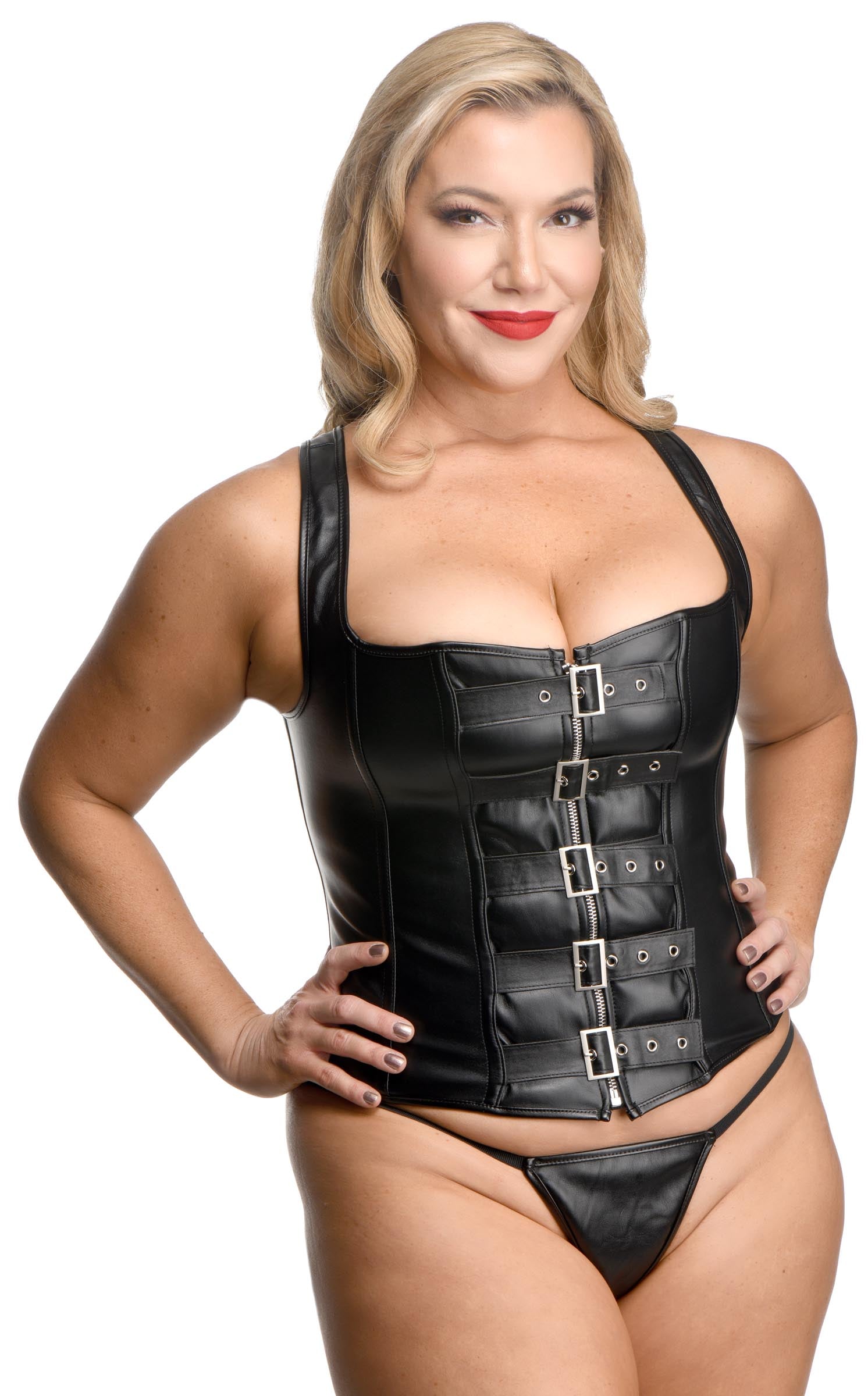 Lace-up Corset and Thong