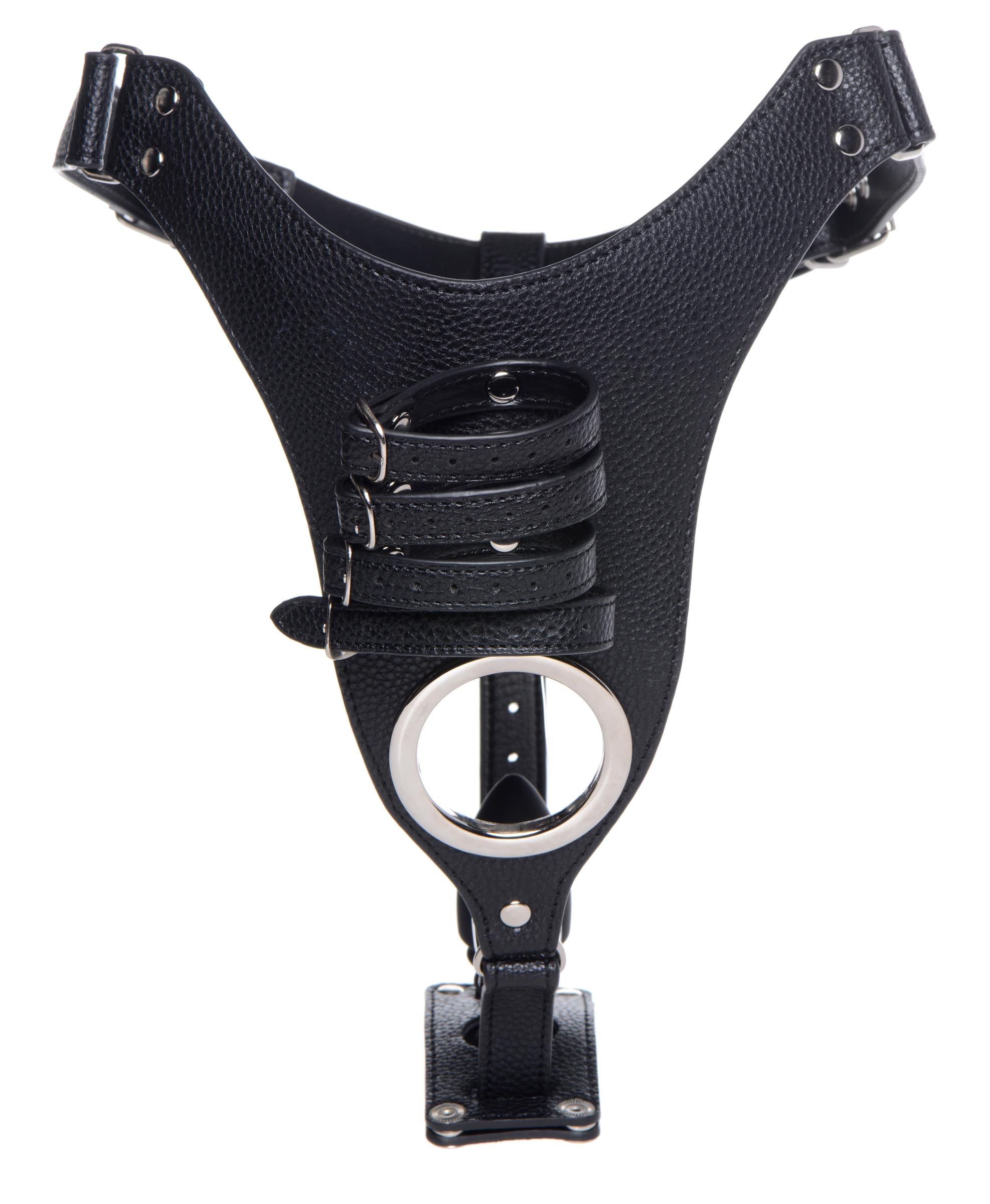 Male Chastity Harness with Silicone Anal Plug