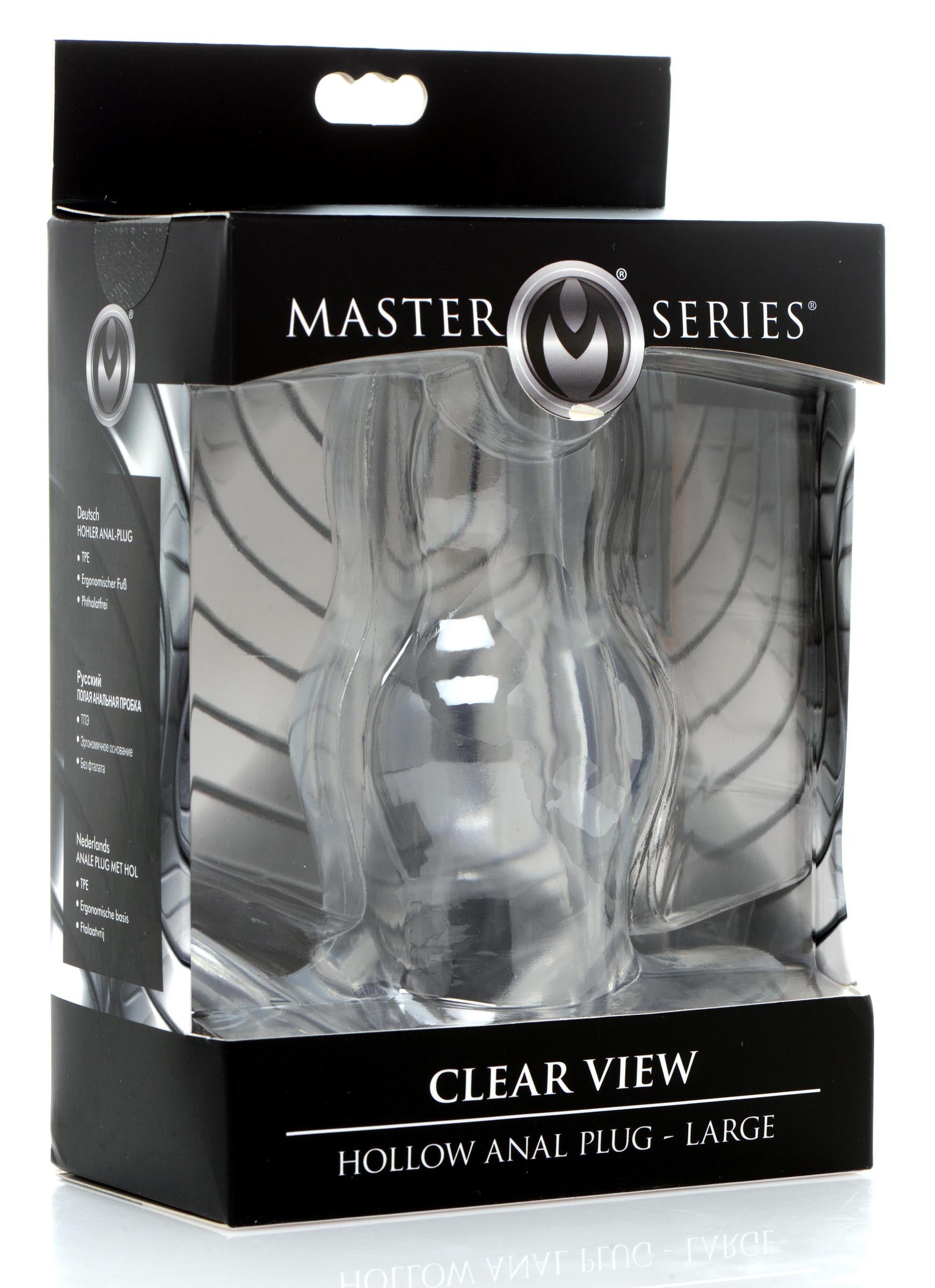 Clear View Hollow Anal Plug