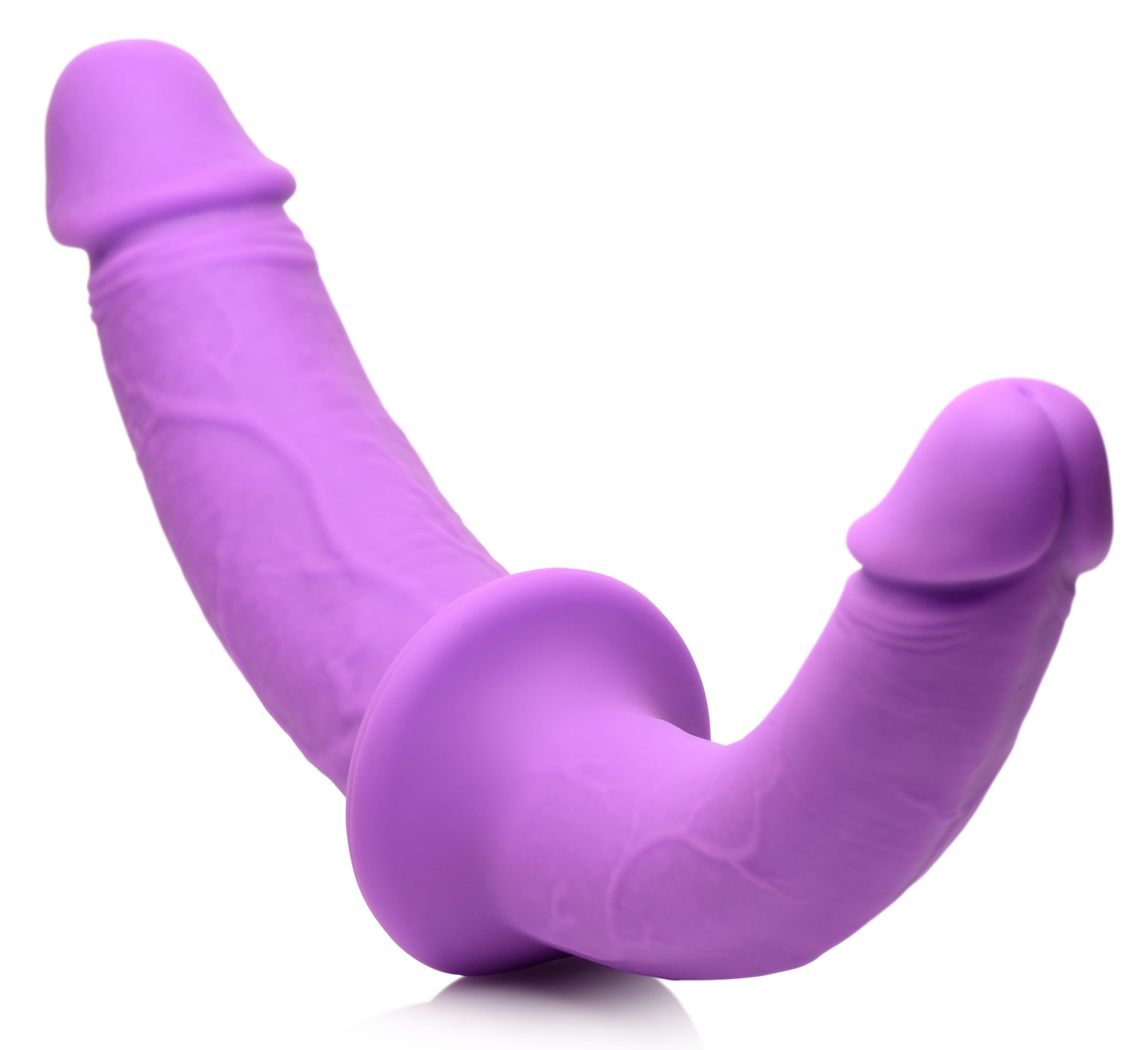Silicone Double Dildo with Harness