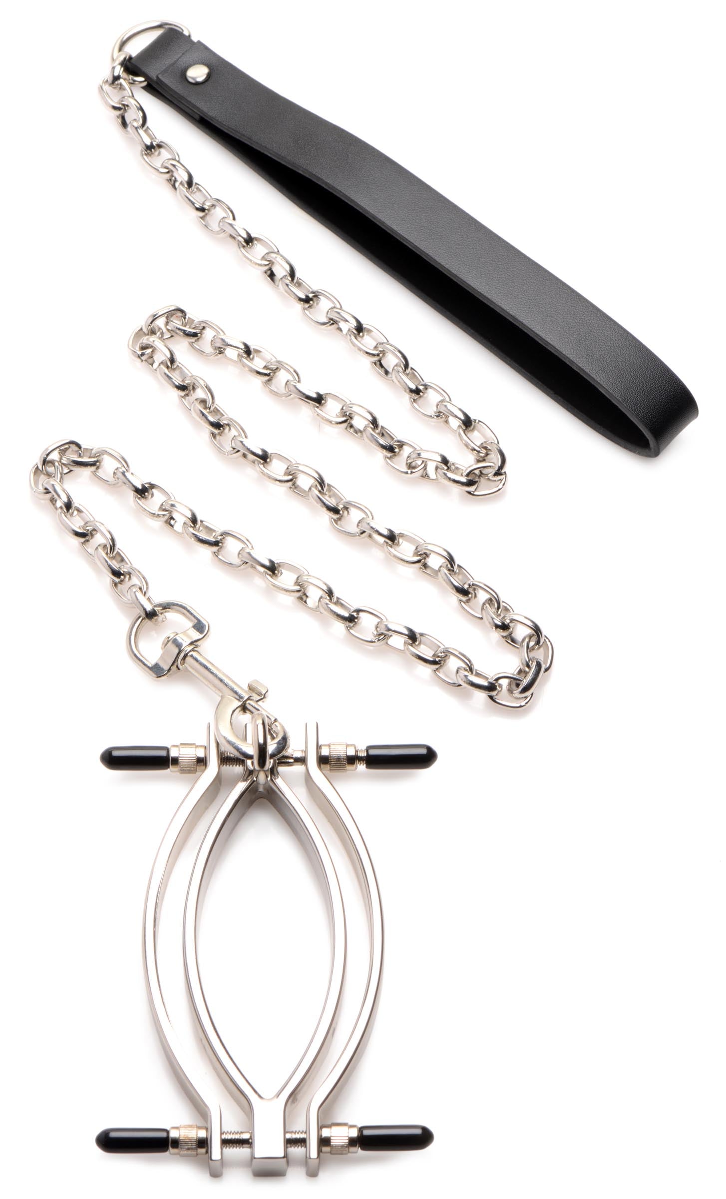 Adjustable Pussy Clamp with Leash