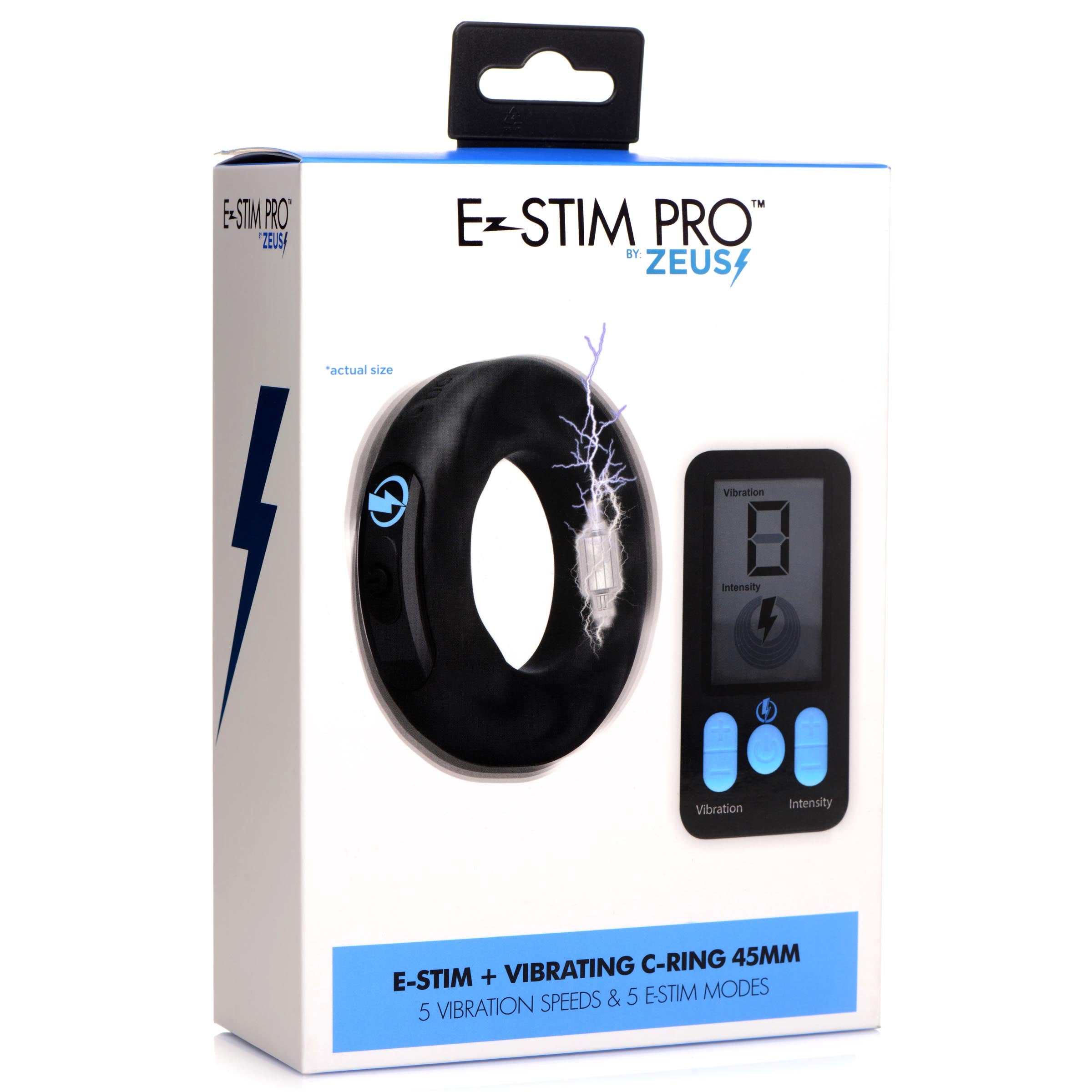 E-Stim Pro Silicone Vibrating Cock Ring - Small