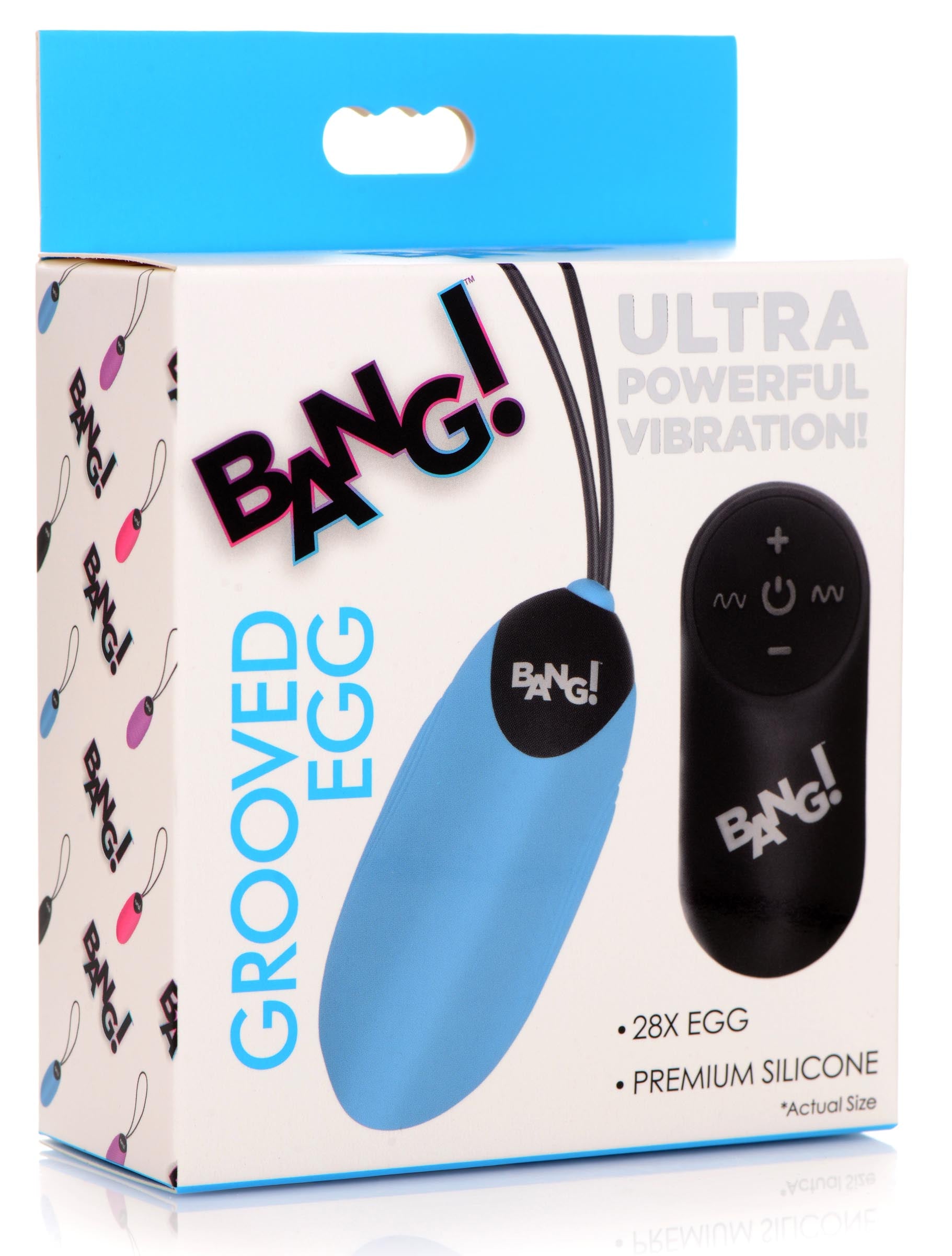 28X Grooved Silicone Vibrating Egg with Remote Control