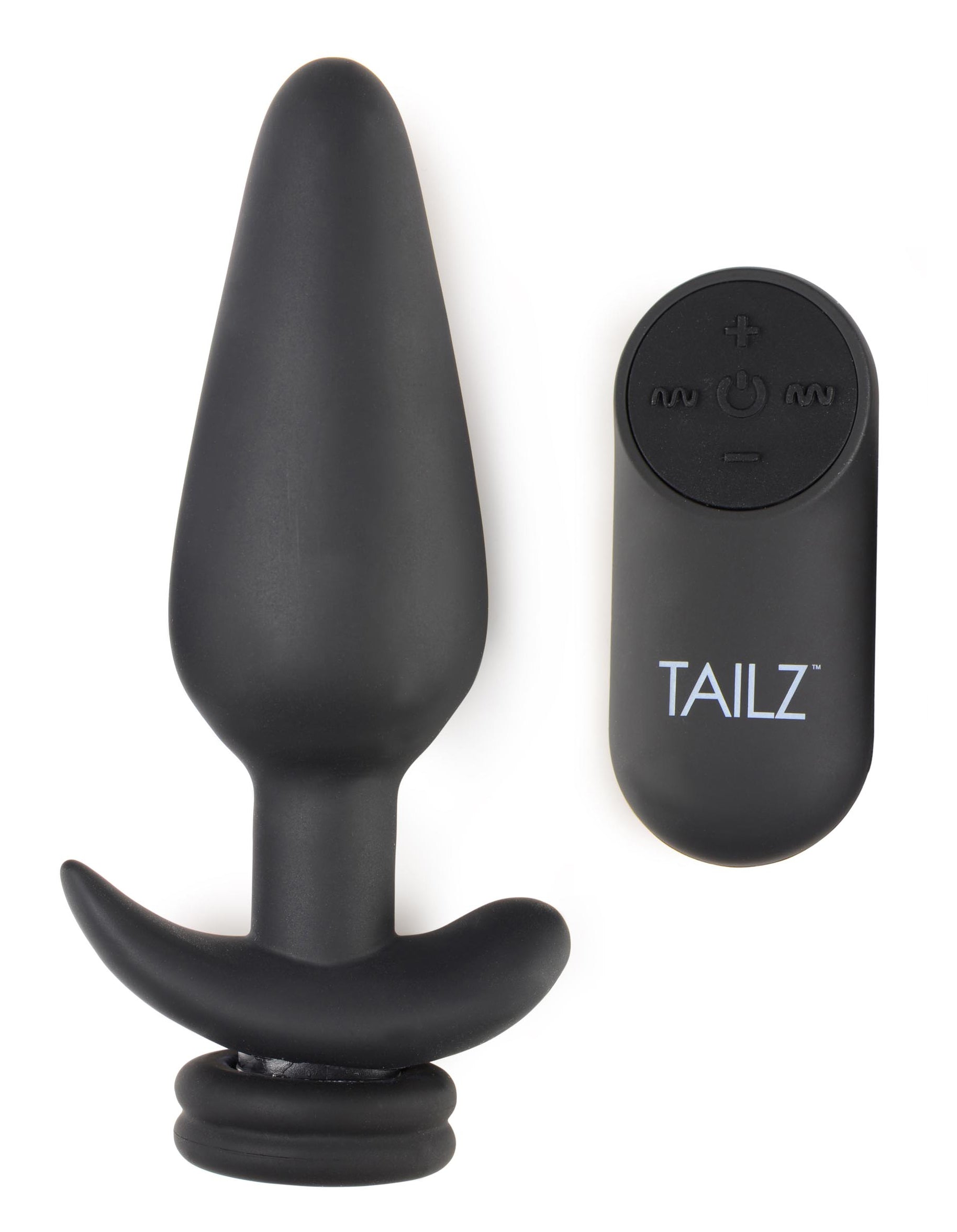 Large Vibrating Anal Plug with Interchangeable Fox Tail