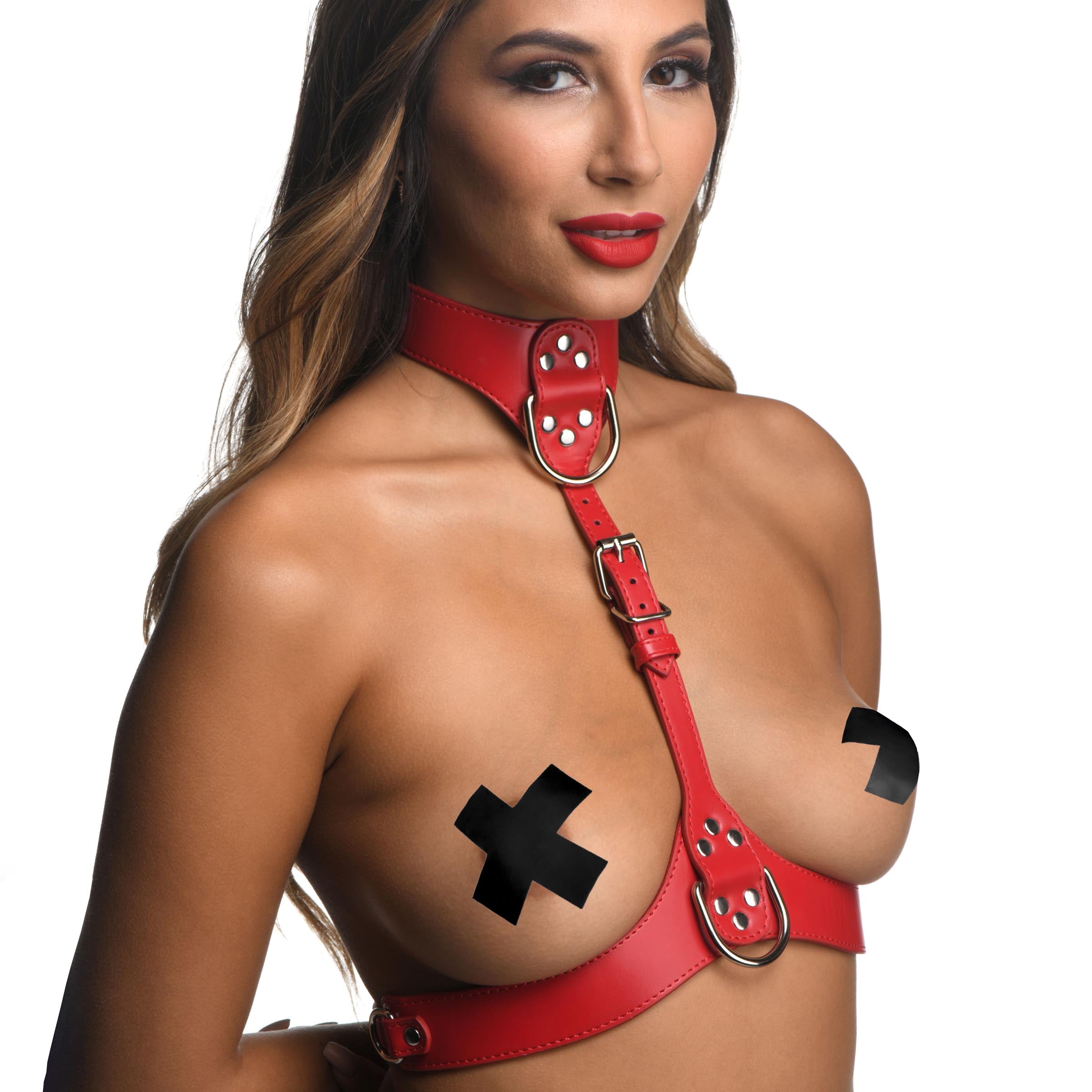 Red Female Chest Harness Medium/Large