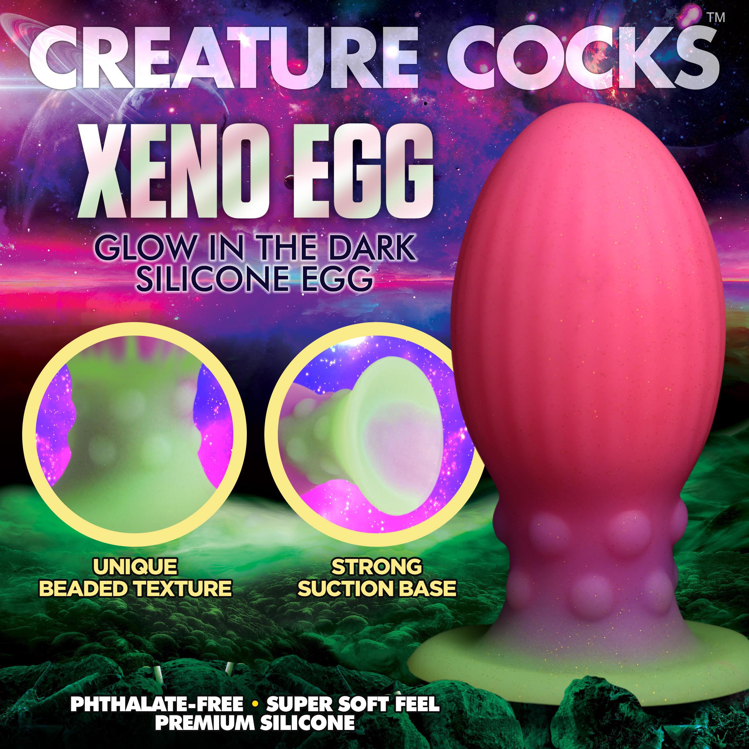 Xeno Egg Glow in the Dark Silicone Egg