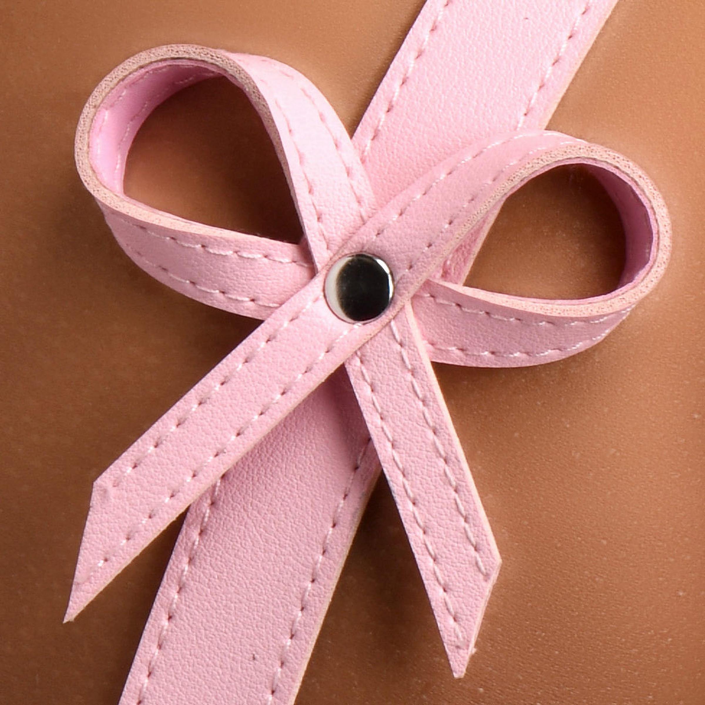 Pink Bondage Thigh Harness with Bows Medium/Large
