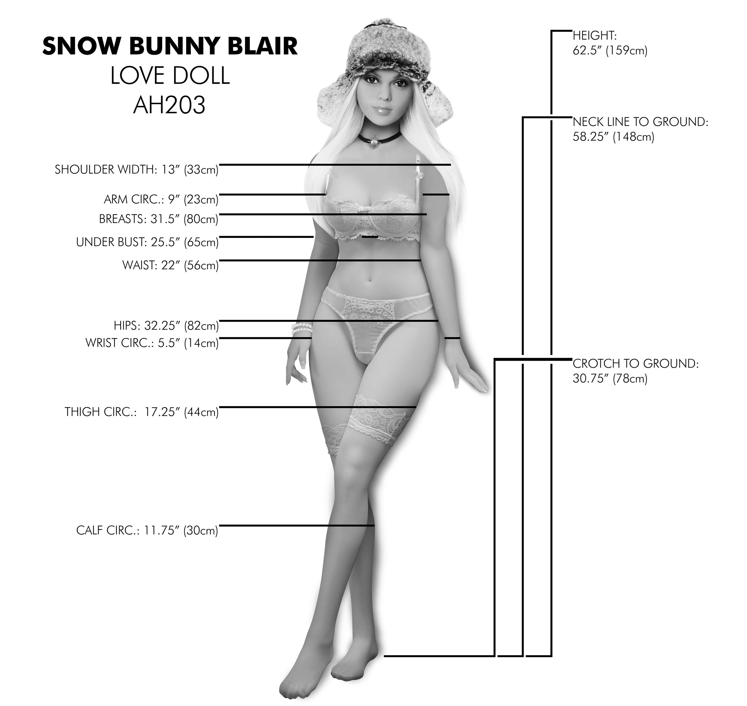 Snow Bunny Blair Love Doll