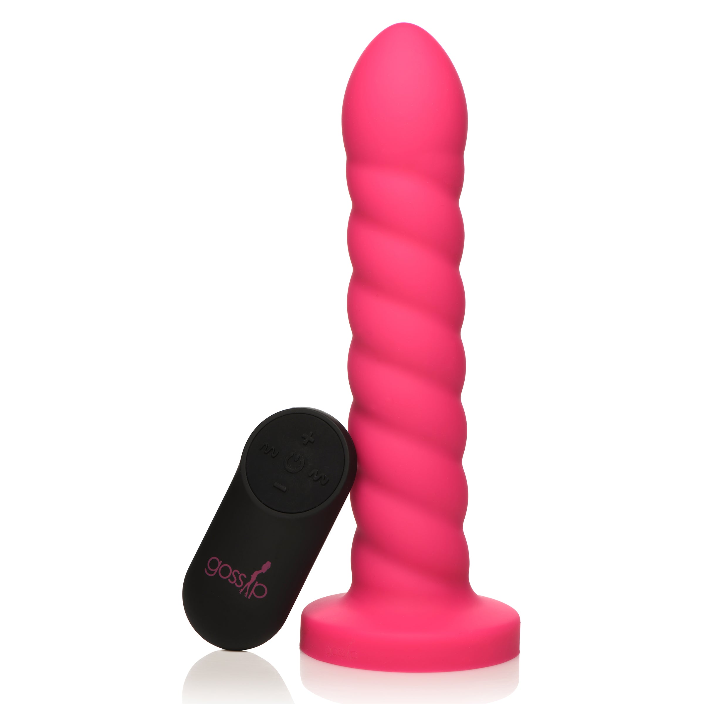 21X Soft Swirl Silicone Rechargeable Vibrator with Control