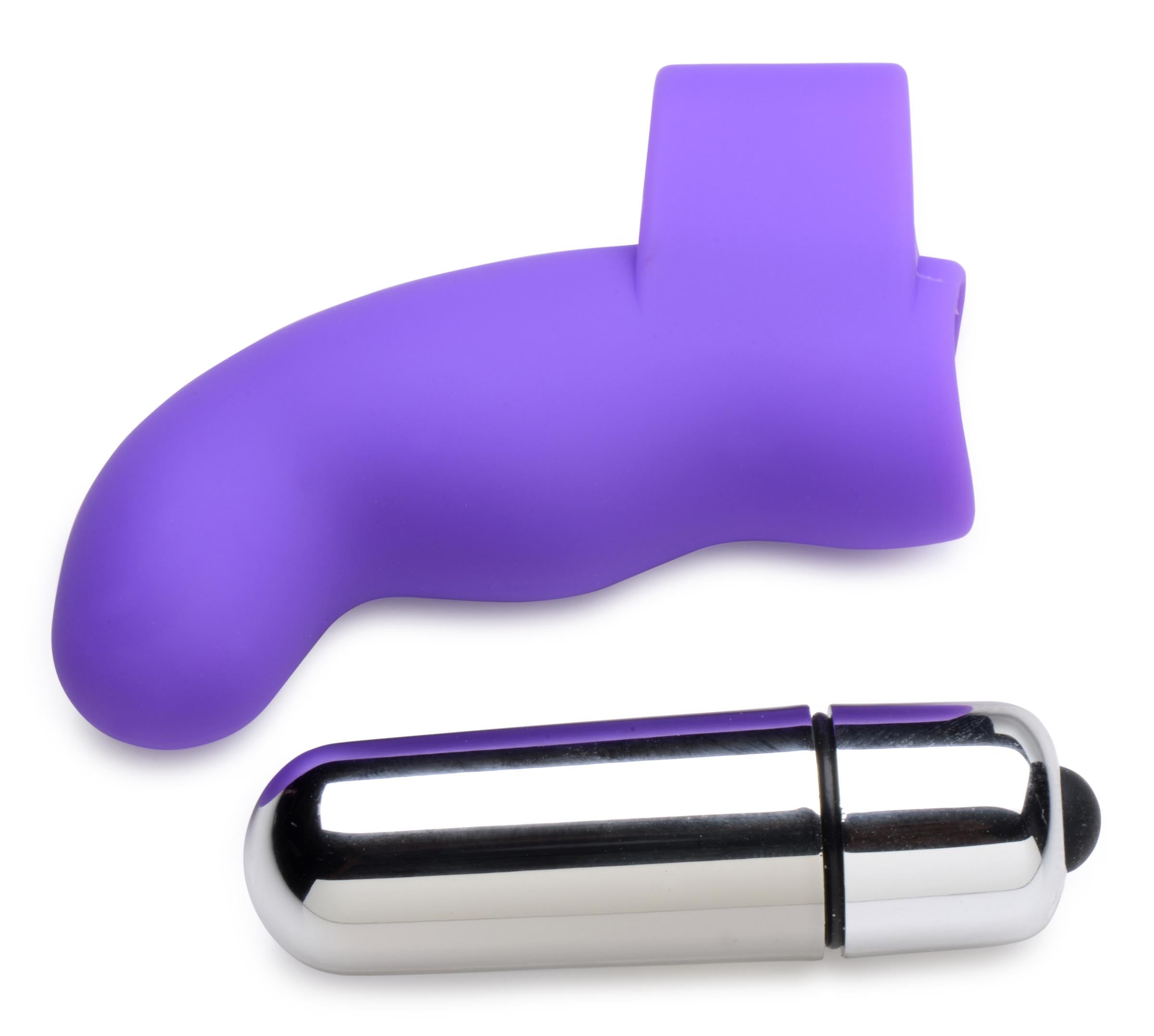 G-Thrill Silicone Finger Vibe - Purple