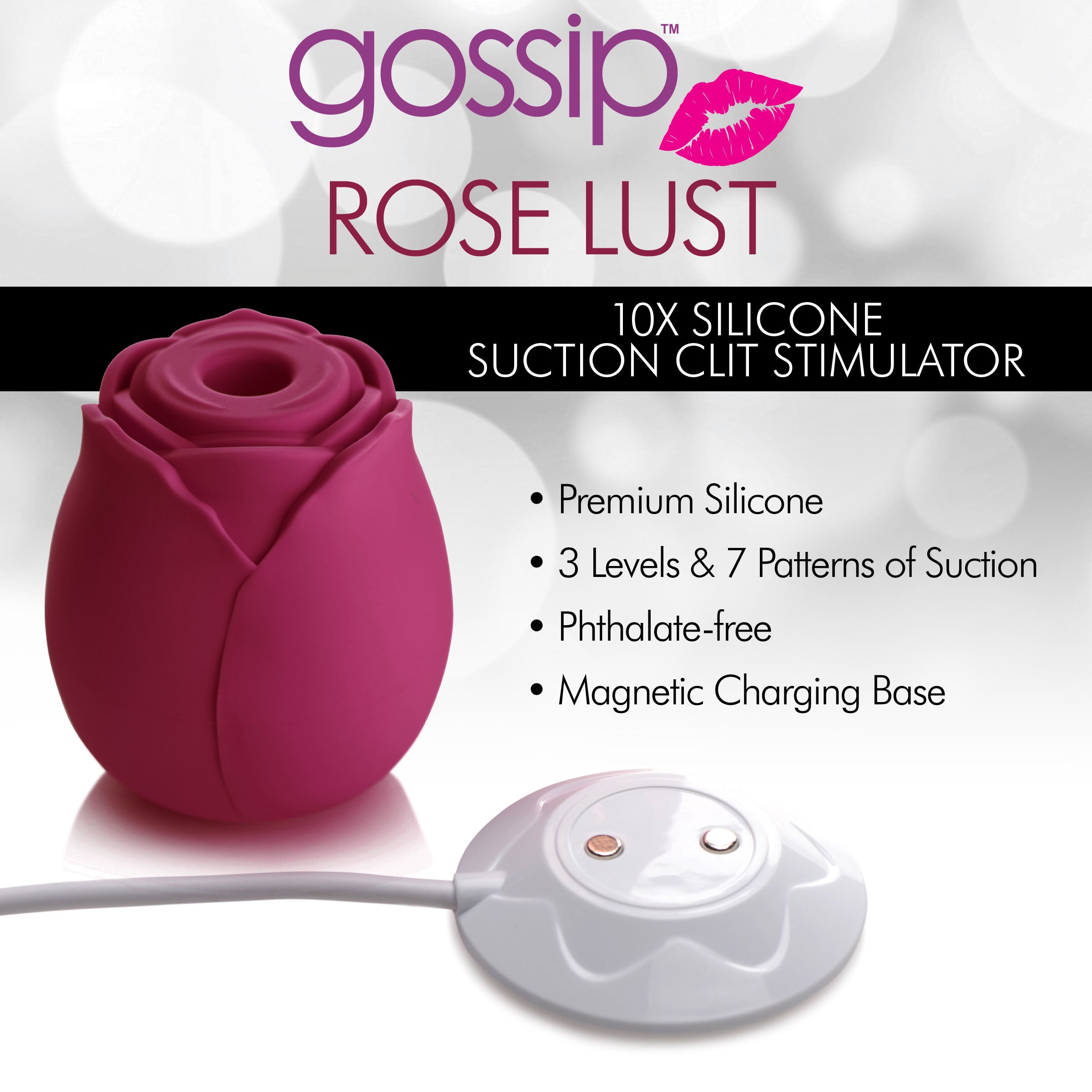 10X Rose Lust Clitoral Stimulator