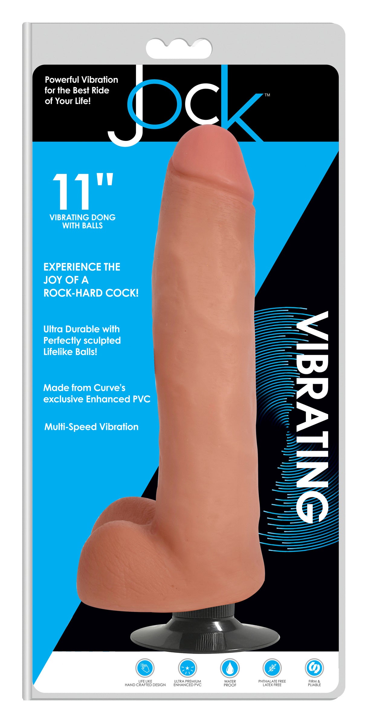 Thrusting and Vibrating 8 Inch Dildo