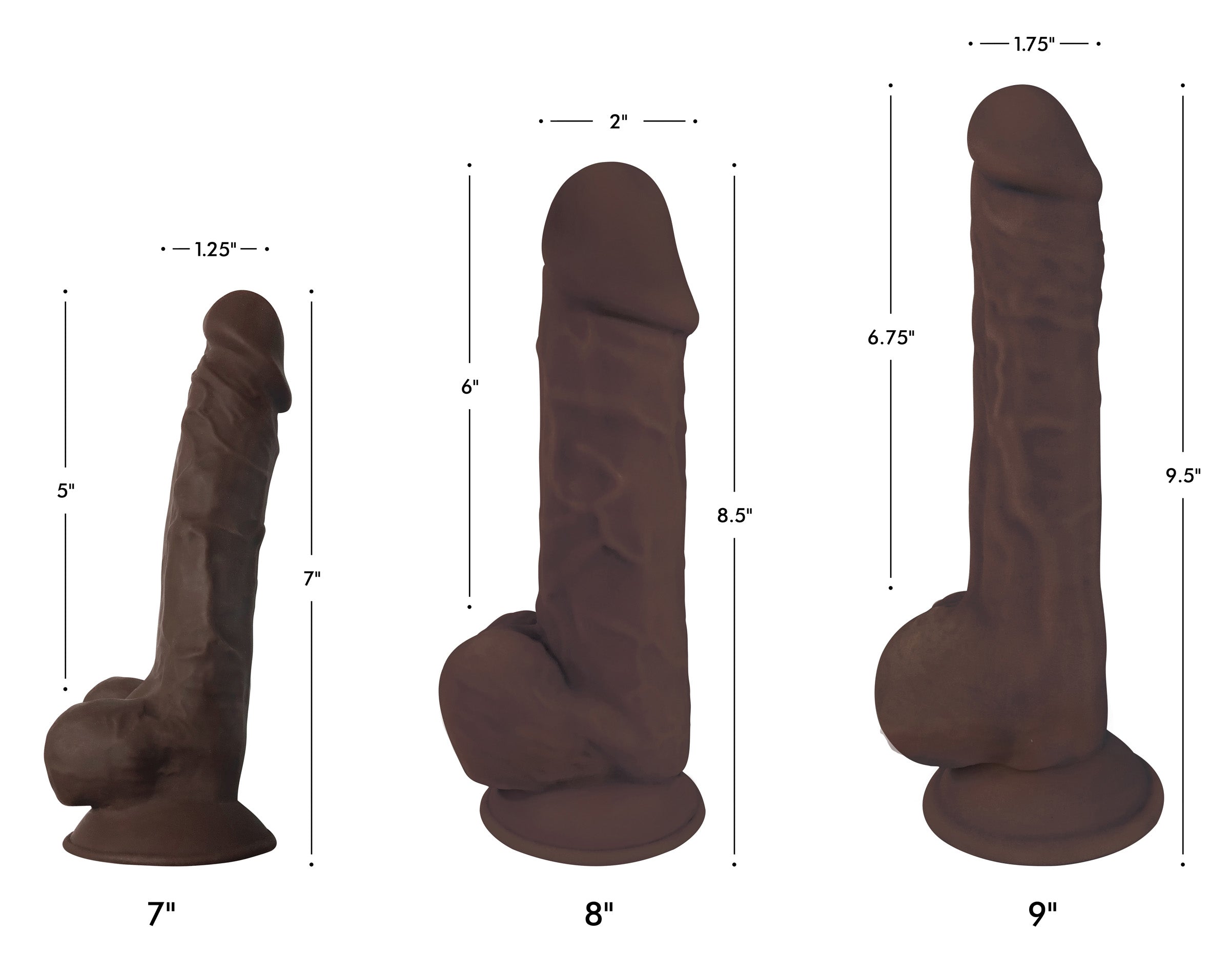 Thrusting and Vibrating 8 Inch Dildo