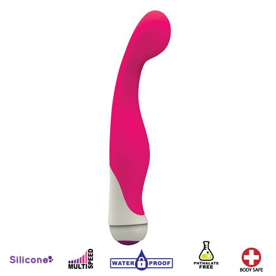 Blair 7 Speed Silicone G-Spot Vibrator- Pink